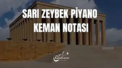 Sarı Zeybek Piyano Notası